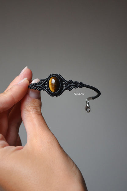bracciale bon bon con occhio di tigre- dettagli lavorazione