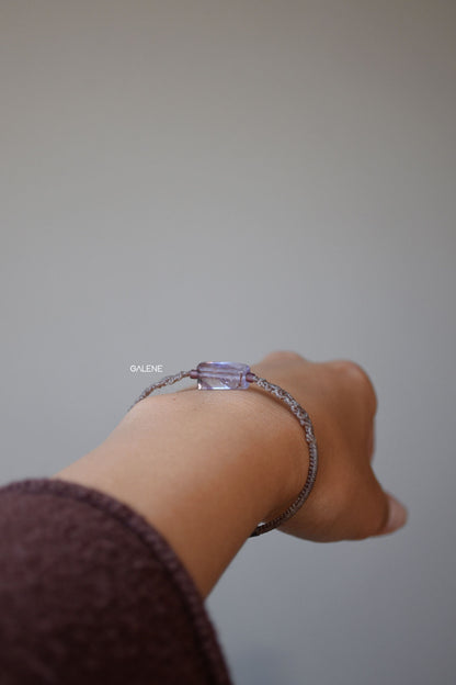 spessore della pietra di ametista naturale del bracciale filum